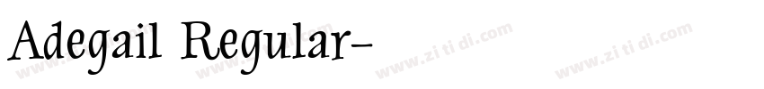 Adegail Regular字体转换